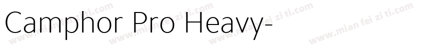 Camphor Pro Heavy字体转换